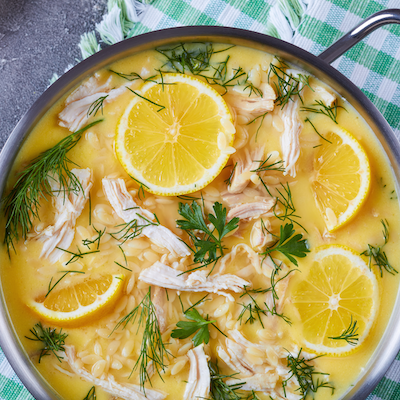 Avgolemono (Greek Lemon&nbsp;Soup)