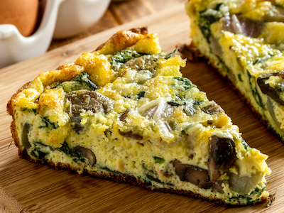 Fresh Herb Frittata with Caramelized Onions and&nbsp;Mushrooms
